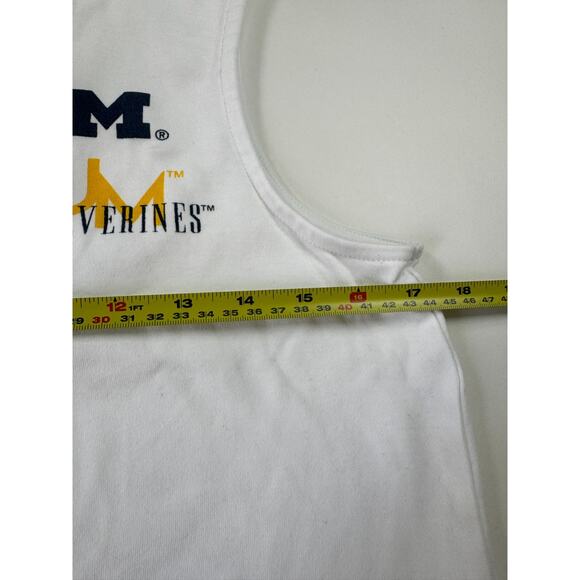 Women’s Wear by Erin Andrews Michigan Wolverines Tank Top Size Small White - Picture 4 of 6